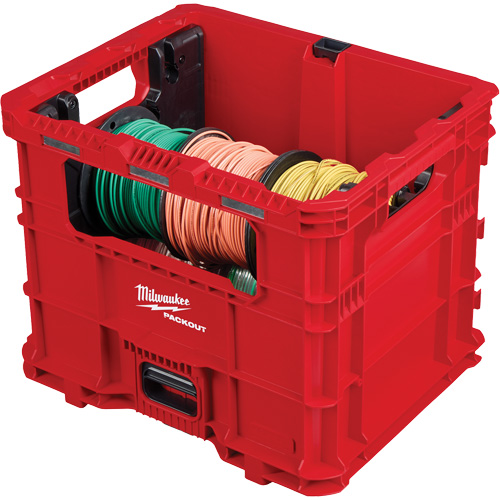 Bac distributeur de fils XL PACKOUT, 15-3/4" x 18-5/8" x 15", Noir/Rouge Auto-Cam