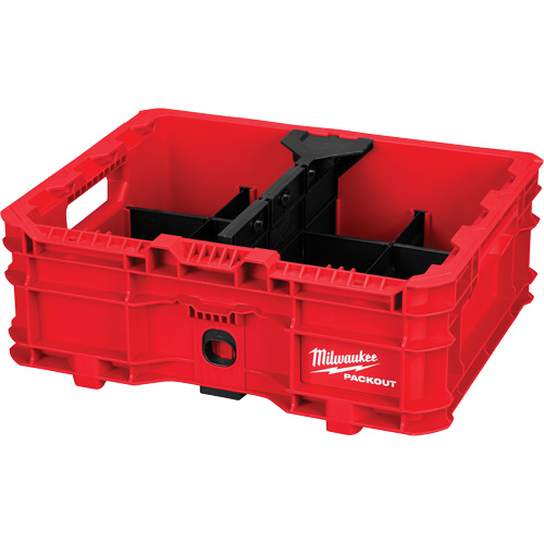 Bac &agrave; profil bas PACKOUT, 15" x 18-5/8" x 6-5/8", Noir/Rouge Auto-Cam
