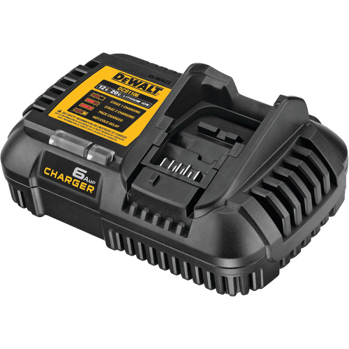 FLEXVOLT&reg; 6-Amp Fast Charger, 12 V/20 V, Lithium-Ion Auto-Cam