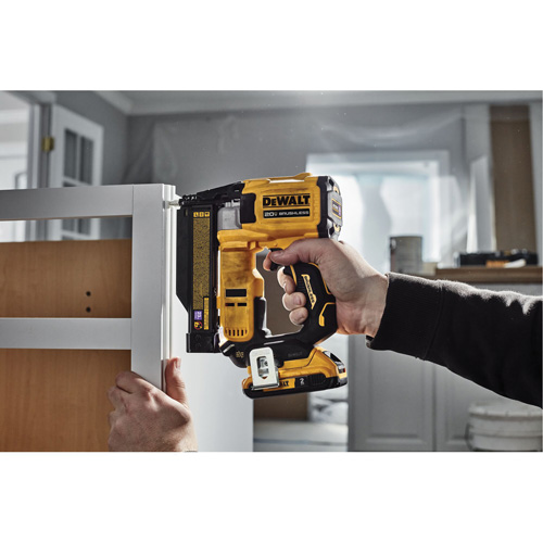 ATOMIC COMPACT SERIES Brushless Cordless 23 Ga. Pin Nailer Kit, 20 V, Lithium-Ion Auto-Cam