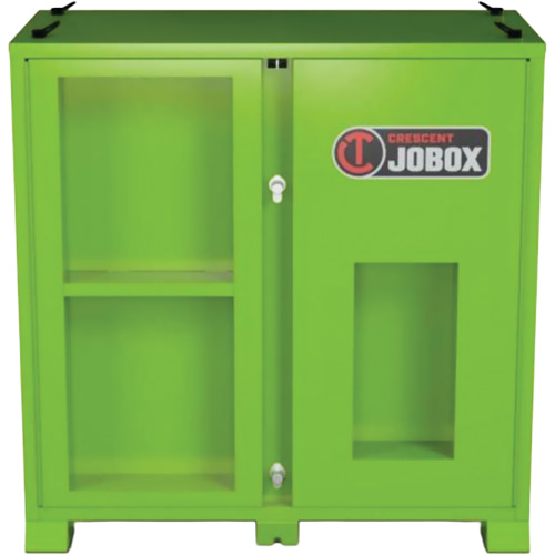 Onsite PPE Storage Cabinet, Steel, High-Visibility Lime Green Auto-Cam