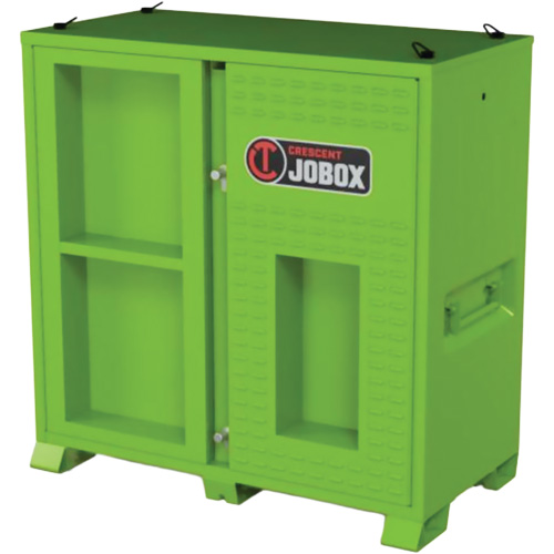 Armoire ventil&eacute;e pour le rangement d'&eacute;PI sur place, Acier, Vert lime haute visibilit&eacute; Auto-Cam