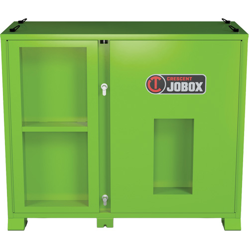 Armoire de rangement d'&eacute;PI sur place, Acier, Vert lime haute visibilit&eacute; Auto-Cam