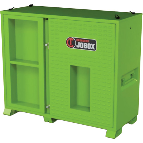 Armoire de rangement d'&eacute;PI sur place, Acier, Vert lime haute visibilit&eacute; Auto-Cam