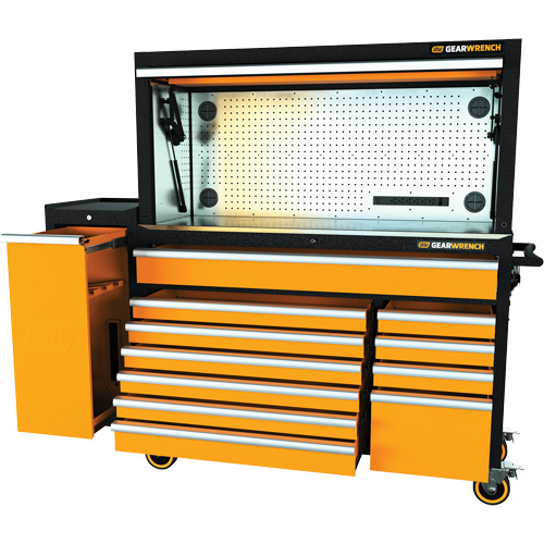 Jeu d'outils pour maître m&eacute;canicien MEGAMOD dans des plateaux en mousse modulaire de premi&egrave;re qualit&eacute; avec rangement pour les outils et l&eacute;quipement datelier, 1331 morcea Auto-Cam