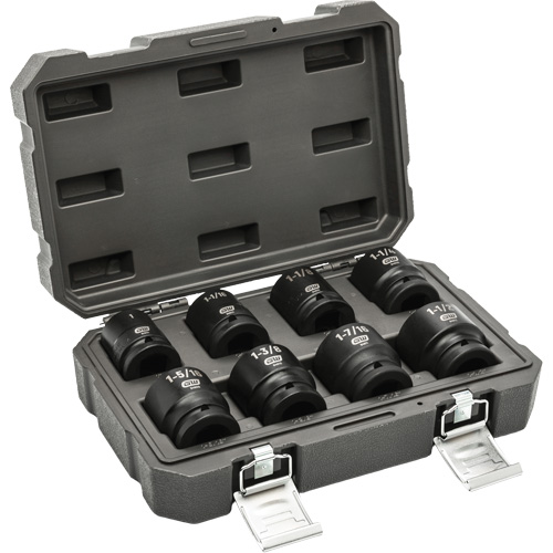 Jeu de douilles SAE &agrave; 6 pans, 8 Mcx, Chocs, Prise de 3/4" Auto-Cam