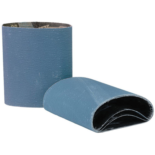 Courroie de tambour en toile COOLCUT XX, 5" dia. x 3-1/2" la, Grain 40, Zirconium Auto-Cam