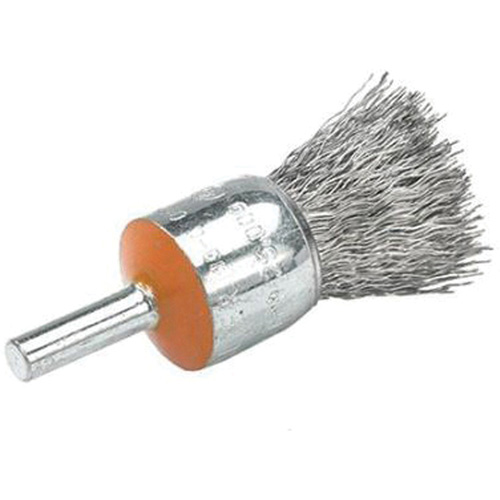 Brosses mont&eacute;es &agrave; fils cr&ecirc;p&eacute;s, 1/2", Fils 0,01", Tige 1/4" Auto-Cam