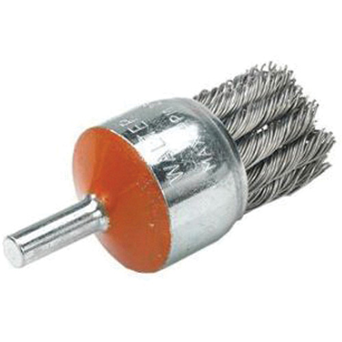 Brosse mont&eacute;e &agrave; fils nou&eacute;s, 1-1/8" dia., dia. Des fils 0,02", Tige 1/4" Auto-Cam