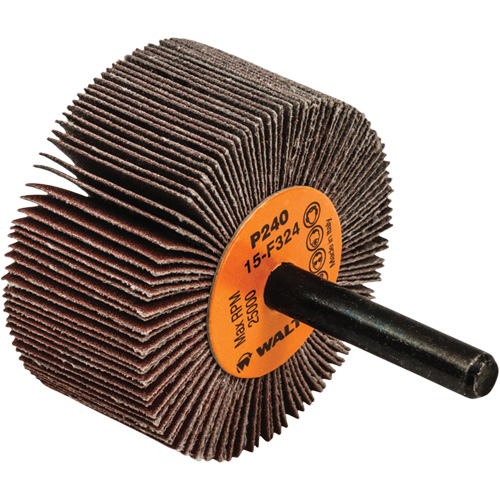 Flap Wheels-Coolcut Flap Wheels, Aluminum Oxide, 240 Grit, 2" x 1" x 1/4" Auto-Cam
