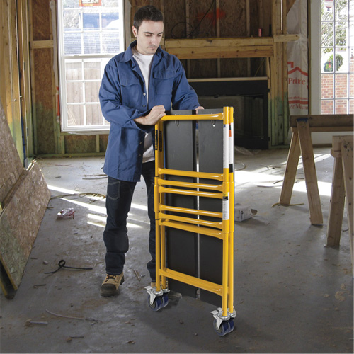 Jobsite Series 4' Basic Mini Scaffold Kit, Steel Frame, 41" D x 45-3/4" H Auto-Cam