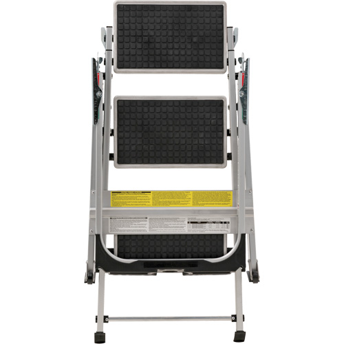 Tilt & Roll Step Stool Ladder, 3 Steps, 34" x 22" x 50.75" High Auto-Cam