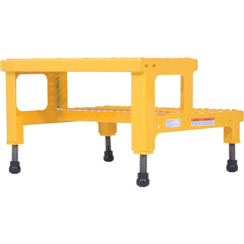 Adjustable Step-Mate Stand, 2 Step(s), 23-13/16" W x 22-7/8" L x 15-1/4" H, 500 lbs. Capacity Auto-Cam