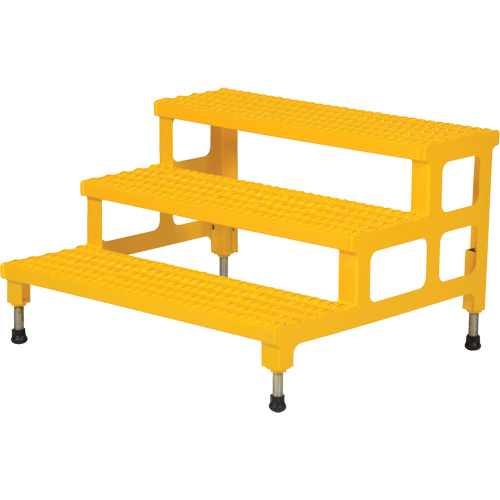Plate-forme ajustable Step-Mate, 3 marche(s), 36-3/16" la x 33-7/8" lo x 22-1/4" h, Capacit&eacute; 500 lb Auto-Cam