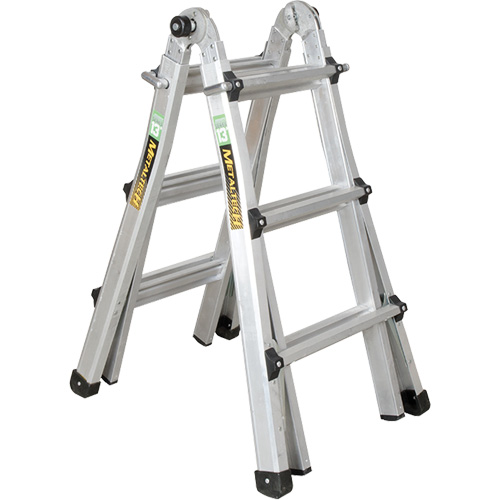 Telescoping Multi-Position Ladder, 2.916' - 9.75', Aluminum, 300 lbs., CSA Grade 1A Auto-Cam