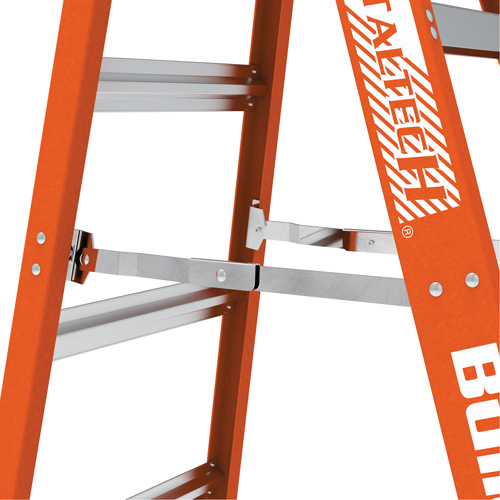 Step Ladder, 12', Fibreglass, 375 lbs. Capacity, Type 1AA Auto-Cam