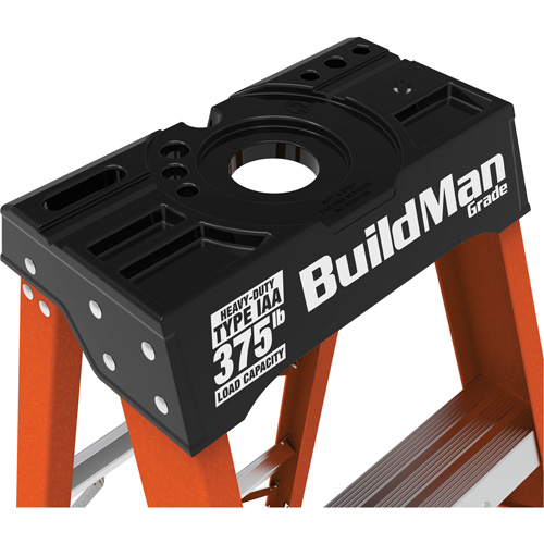 Step Ladder, 12', Fibreglass, 375 lbs. Capacity, Type 1AA Auto-Cam
