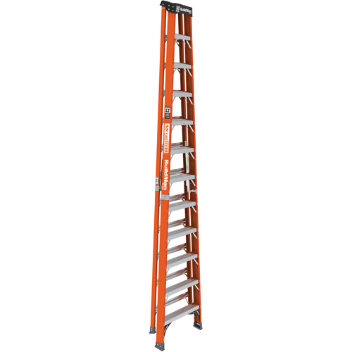 Step Ladder, 12', Fibreglass, 375 lbs. Capacity, Type 1AA Auto-Cam