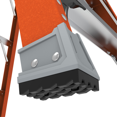 Safespace Platform Step Ladder, 4', 300 lbs. Cap. Auto-Cam