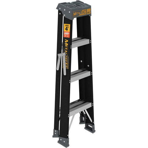 Step Ladder, 4', Fibreglass, 250 lbs. Capacity, Type 1 Auto-Cam