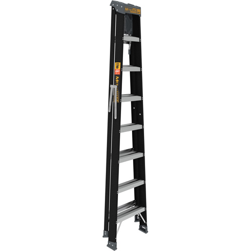 Step Ladder with Paint Tray, 8', Fibreglass, 250 lbs. Capacity, Type 1 Auto-Cam