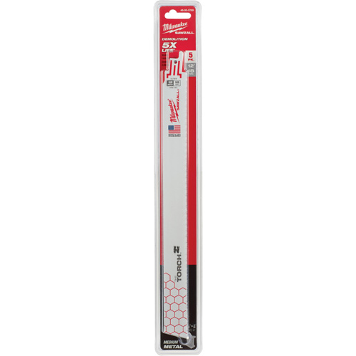 The Torch Sawzall&reg; Blade, Bi-Metal, 18 TPI, 12" L x 1" W Auto-Cam