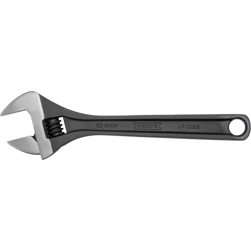 Adjustable Wrench, 10" L, Black Oxide Auto-Cam