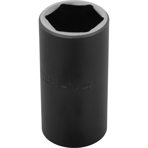 Socket, Impact, 1-1/4", 1/2" Drive, 6 Points, Deep Auto-Cam