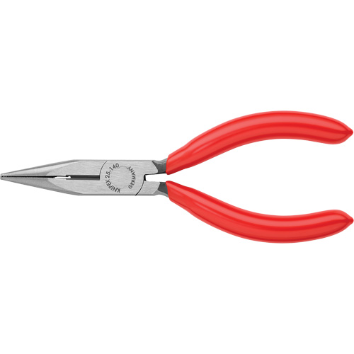 Long Nose Pliers with Cutter, 5-1/2" L Auto-Cam