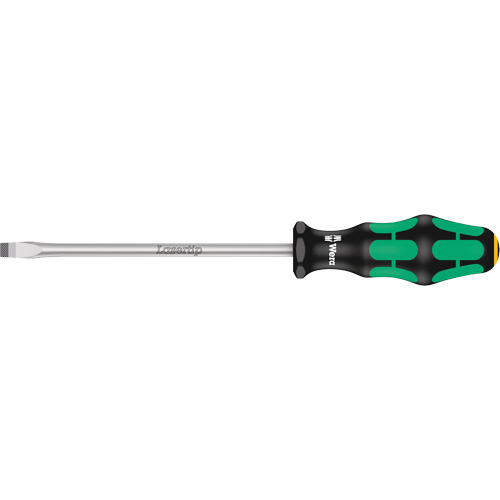 Tapered Slotted Screwdriver, 7 mm, 10-1/16" L, Plastic Handle Auto-Cam