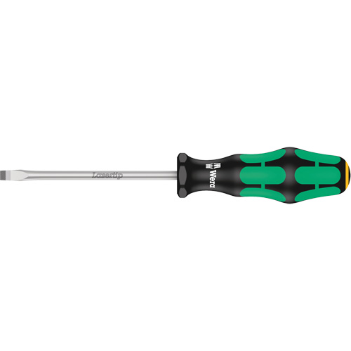 Tapered Slotted Screwdriver, 1/2", 10/1/2" L, Plastic Handle Auto-Cam