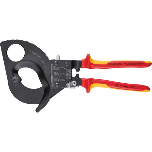 Insulated Ratcheting Cable Cutters Auto-Cam