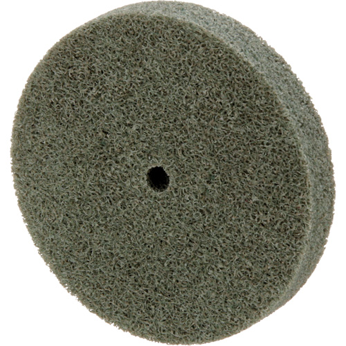 Meule homog&egrave;ne &agrave; faible densit&eacute; de s&eacute;rie 500 Standard Abrasives, 3" x 1/2", Arbre de 1/4", Grain de Moyen, Oxyde d'aluminium Auto-Cam
