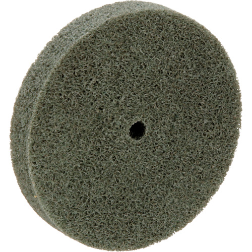 Meule homog&egrave;ne &agrave; faible densit&eacute; de s&eacute;rie 500 Standard Abrasives, 3" x 1/2", Arbre de 1/4", Grain de Moyen, Oxyde d'aluminium Auto-Cam