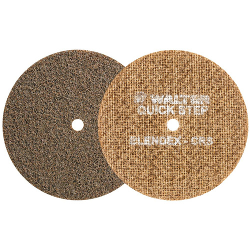 Disque de pr&eacute;paration de surface QUICK-STEP BLENDEX, 5" dia., Grain Cors&eacute;, Oxyde d'aluminium Auto-Cam