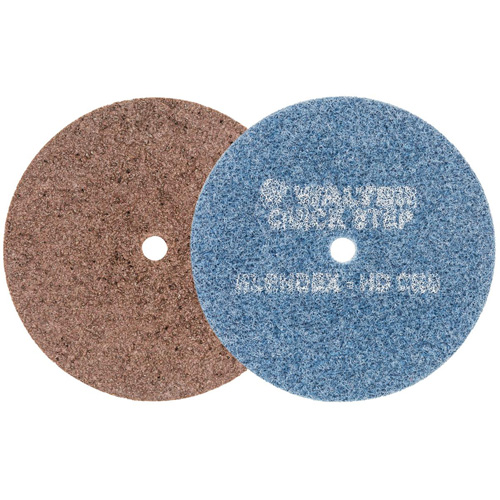 Disque de pr&eacute;paration de surface QUICK-STEP BLENDEX, 5" dia., Grain Extra grossier, Oxyde d'aluminium Auto-Cam