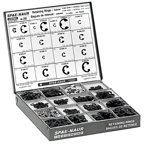 Assortiments d'anneaux externes de retenue Auto-Cam