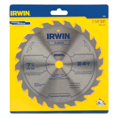 Contractor Saw Blades - Classic Series Saw Blades, 7-1/4", 24 Teeth, Wood Use Auto-Cam