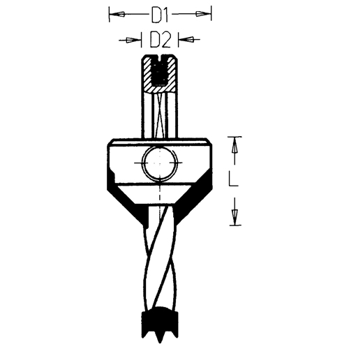 Countersinks, 16 mm, Carbide Auto-Cam