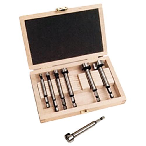 Woodpecker Forstner Bit Kits in a Wooden Box, 7 Pieces, High Carbon Steel Auto-Cam