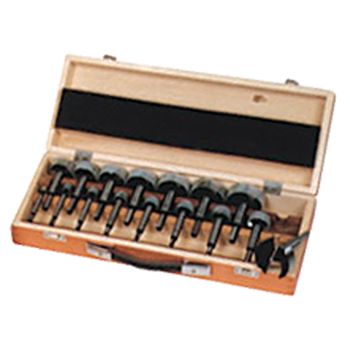 Woodpecker Forstner Bit Kits in a Wooden Box, 16 Pieces, High Carbon Steel Auto-Cam