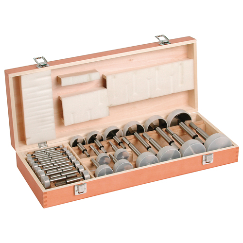 Woodpecker Forstner Bit Kits in a Wooden Box, 29 Pieces, High Carbon Steel Auto-Cam
