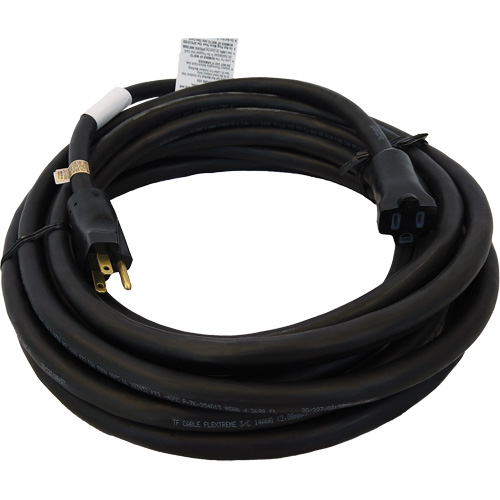 Heavy-Duty Neoprene Extension Cords, Indoor/Outdoor, SOOW, 14/3 AWG, 15 A, 25' Auto-Cam