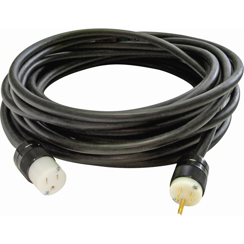 Heavy-Duty Neoprene Extension Cords, Indoor/Outdoor, SOOW, 16/3 AWG, 12 A, 25' Auto-Cam