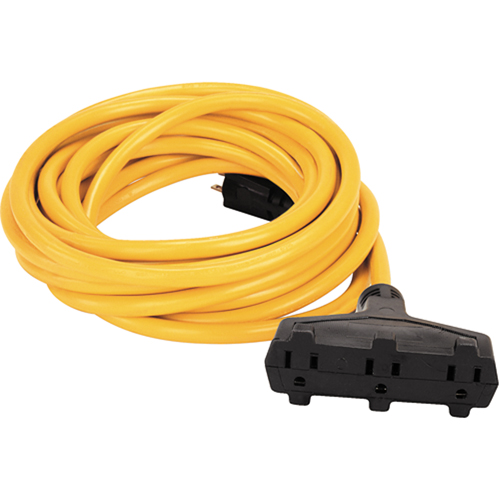 Cordon rallonge en vinyle, Ext&eacute;rieur, SJTW, AWG 14/3, 15 A, 3 prise(s), 50' Auto-Cam