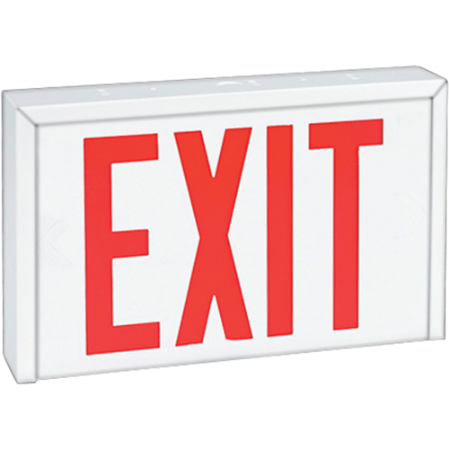 Stella Exit Signs - Exit, LED, 12" L x 12" W, English Auto-Cam