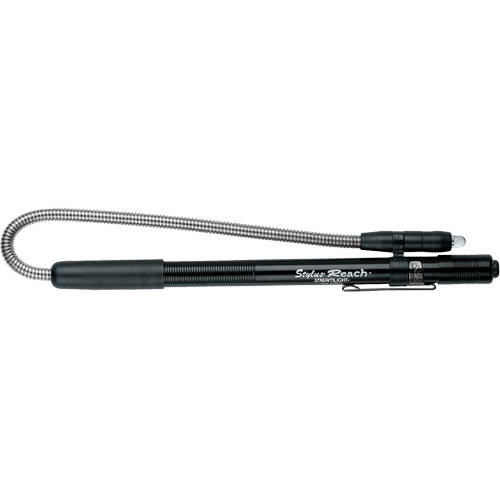 Stylus&reg; Penlight, LED, 11 Lumens, Aluminum Body, AAAA Batteries, Included Auto-Cam