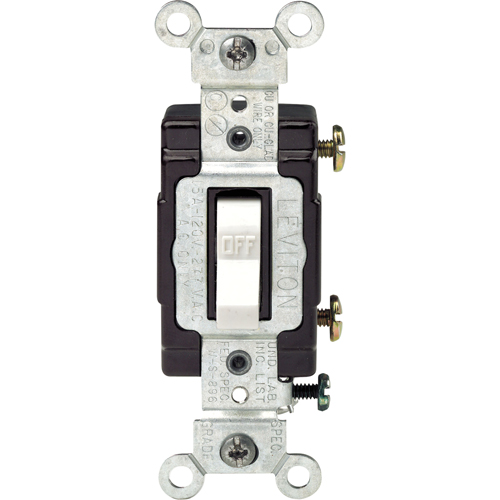 Commercial Grade Single Pole Toggle Switch Auto-Cam