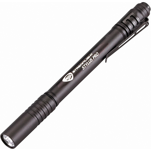 Stylus Pro&reg; Pen Light, LED, 100 Lumens, Aluminum Body, AAA Batteries, Included Auto-Cam