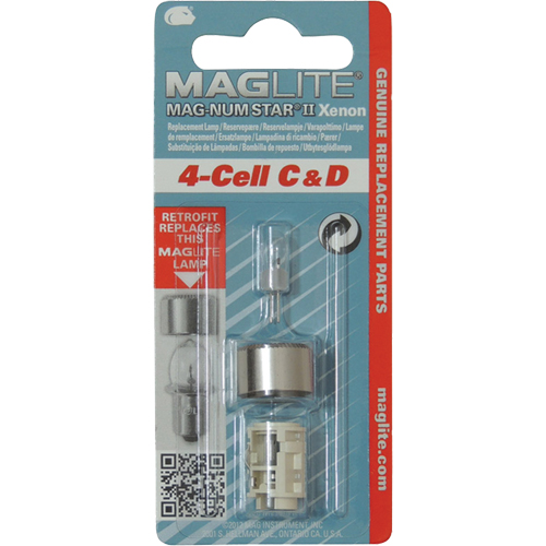 Replacement Bulb for 4-Cell C & D Flashlights Auto-Cam
